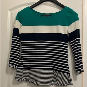 🔵Anthropologie boatneck, 3/4 sleeve top🔵